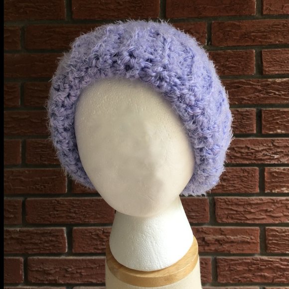 Crochet Hygge Beanie| Fuzzy Crochet Beanie| Slouchy Hat for Women| Handmade Hats - Picture 2 of 10